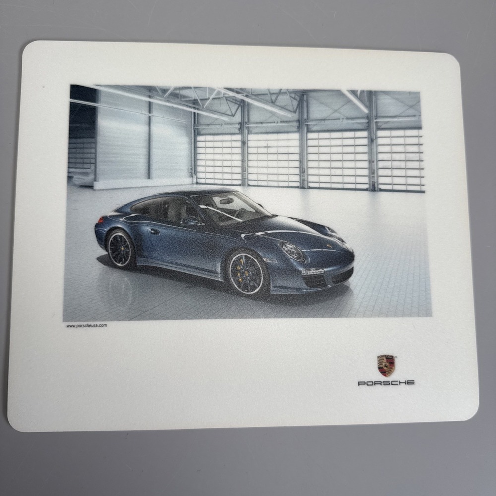 Genuine Porsche 911 Carrera Mouse Pad Gaming Blue 9.5x8" Gift Auto Collector